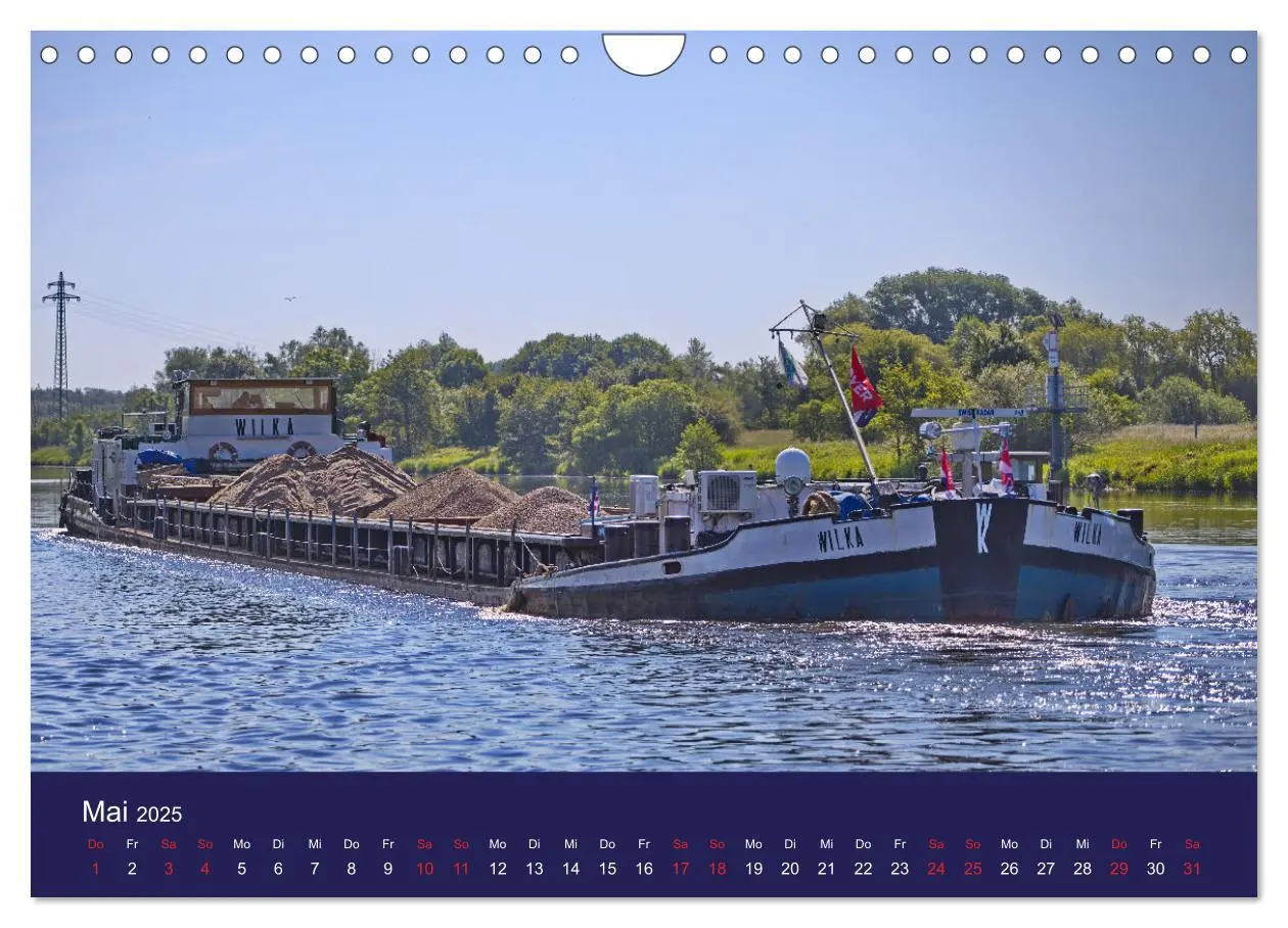 Bild: 9783457160503 | Binnenschiffe im Norden (Wandkalender 2025 DIN A4 quer), CALVENDO...