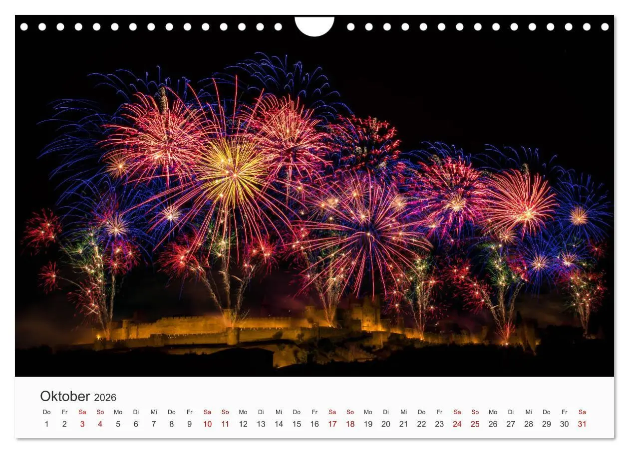 Bild: 9783457780503 | Feuerwerke - Kunstwerke am Himmel (Wandkalender 2026 DIN A4 quer),...