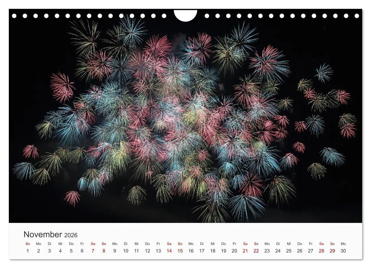 Bild: 9783457780503 | Feuerwerke - Kunstwerke am Himmel (Wandkalender 2026 DIN A4 quer),...