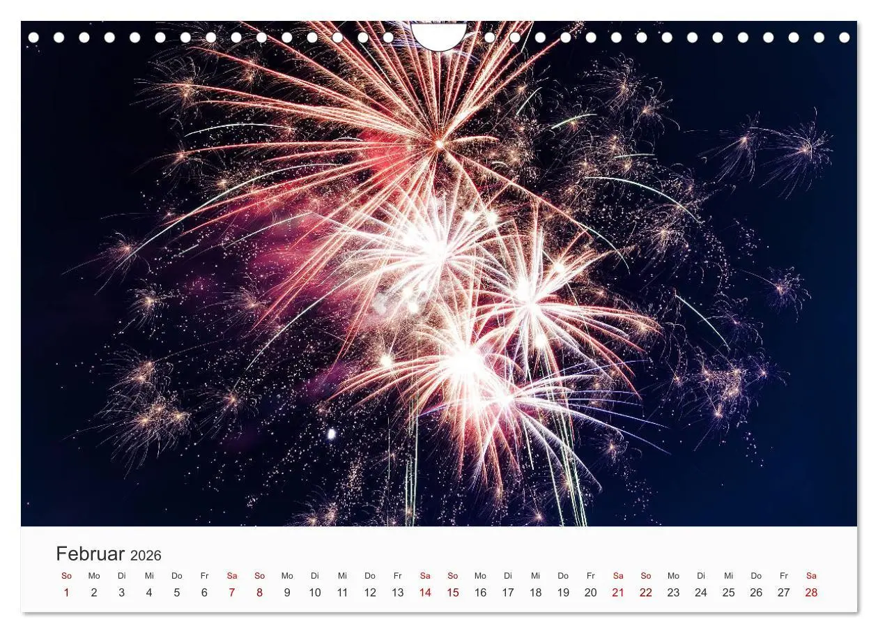 Bild: 9783457780503 | Feuerwerke - Kunstwerke am Himmel (Wandkalender 2026 DIN A4 quer),...