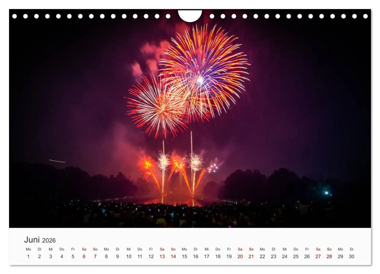 Bild: 9783457780503 | Feuerwerke - Kunstwerke am Himmel (Wandkalender 2026 DIN A4 quer),...