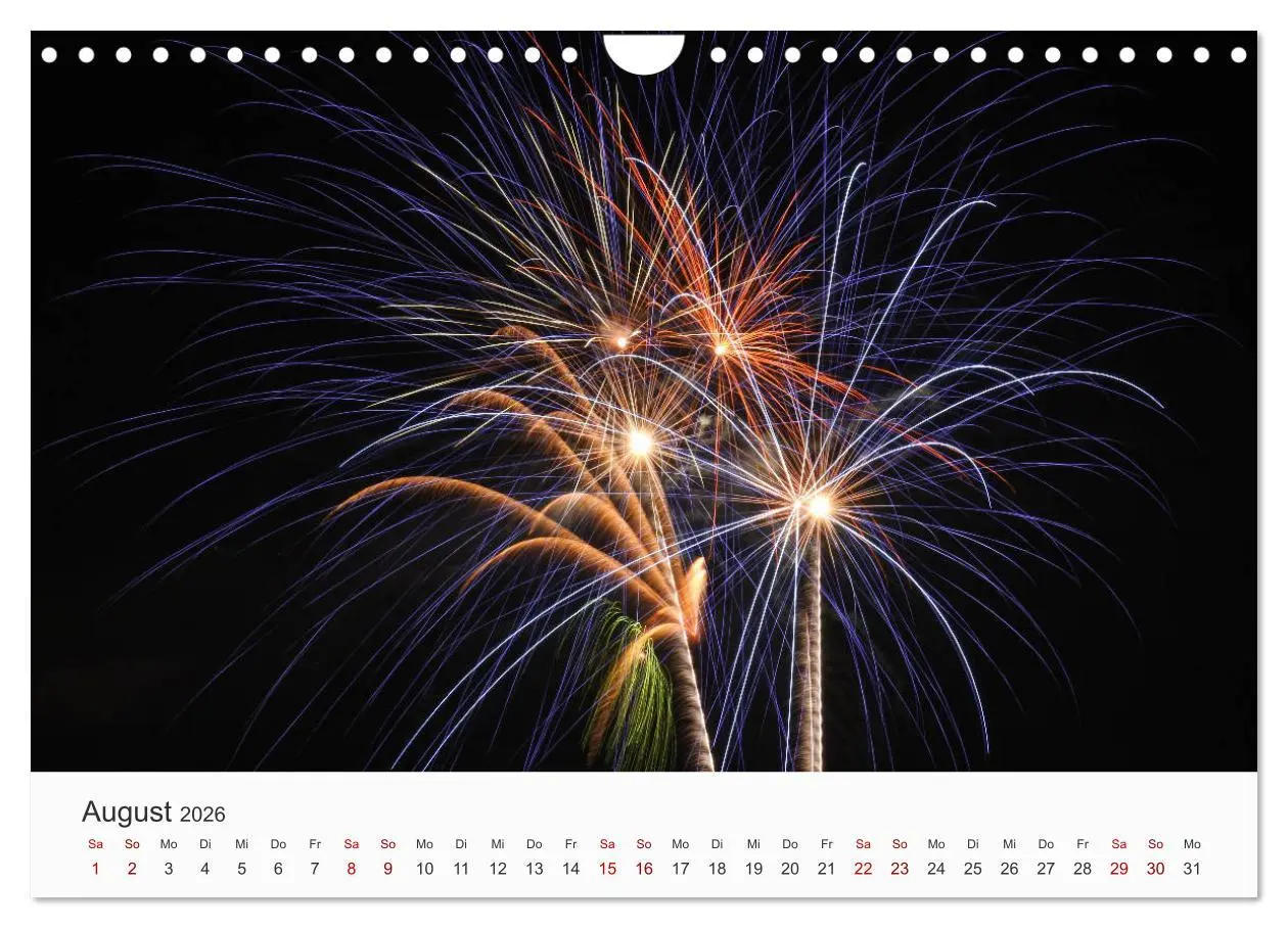 Bild: 9783457780503 | Feuerwerke - Kunstwerke am Himmel (Wandkalender 2026 DIN A4 quer),...