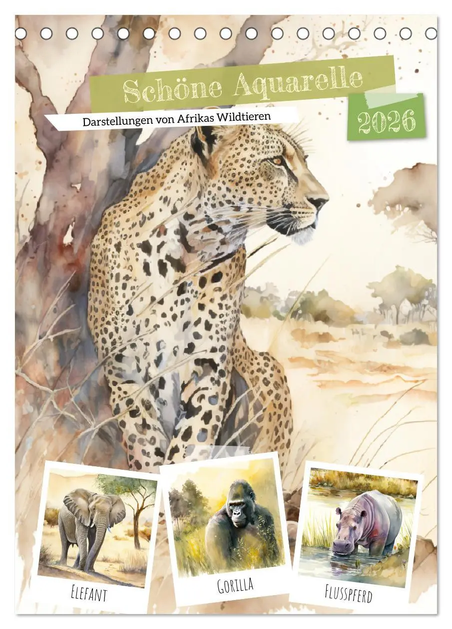 Cover: 9783516320503 | Schöne Aquarelle. Darstellungen von Afrikas Wildtieren...