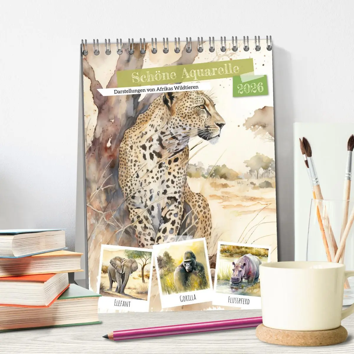 Bild: 9783516320503 | Schöne Aquarelle. Darstellungen von Afrikas Wildtieren...