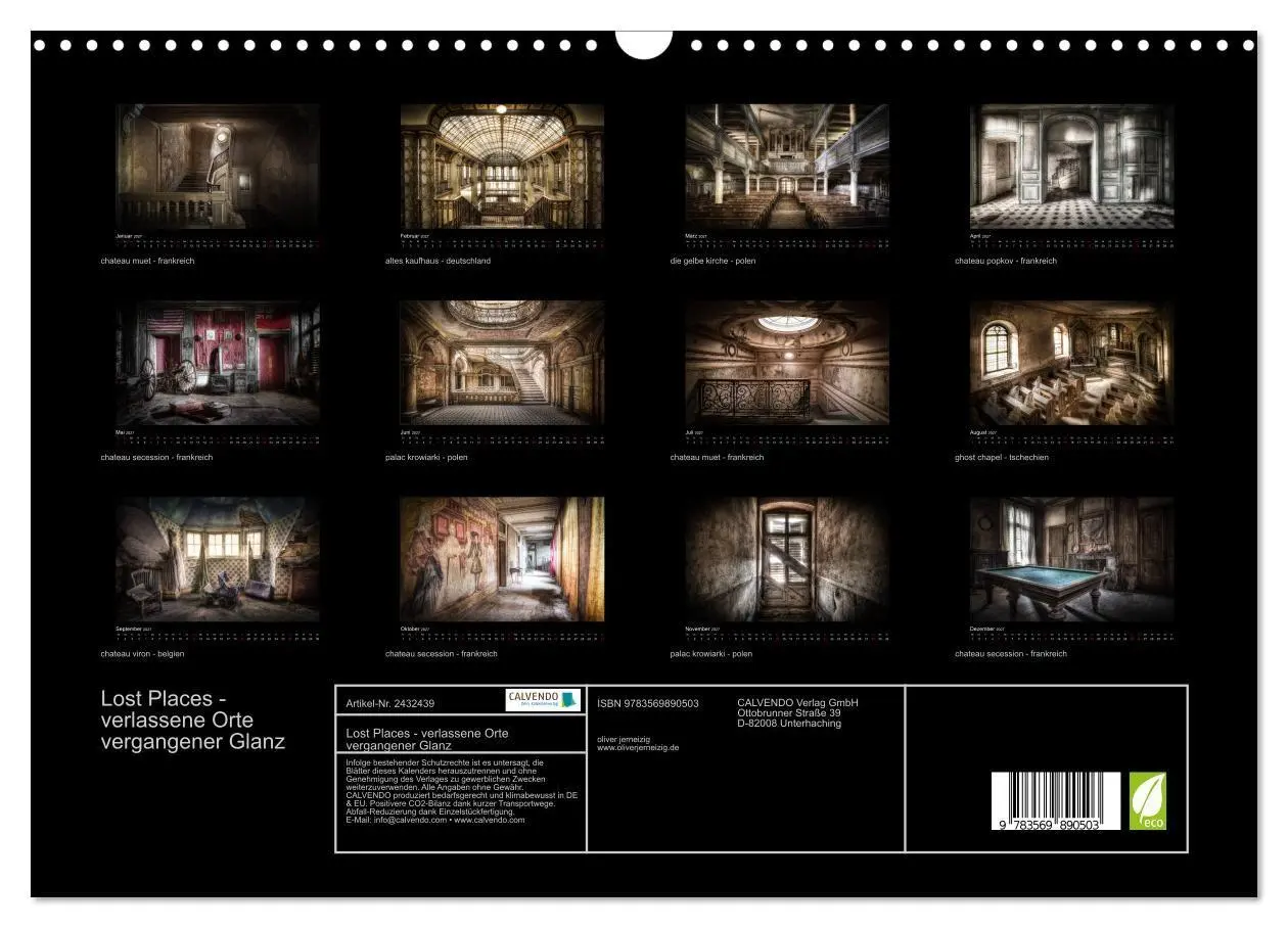 Bild: 9783569890503 | Lost Places - verlassene Orte vergangener Glanz (Wandkalender 2027...
