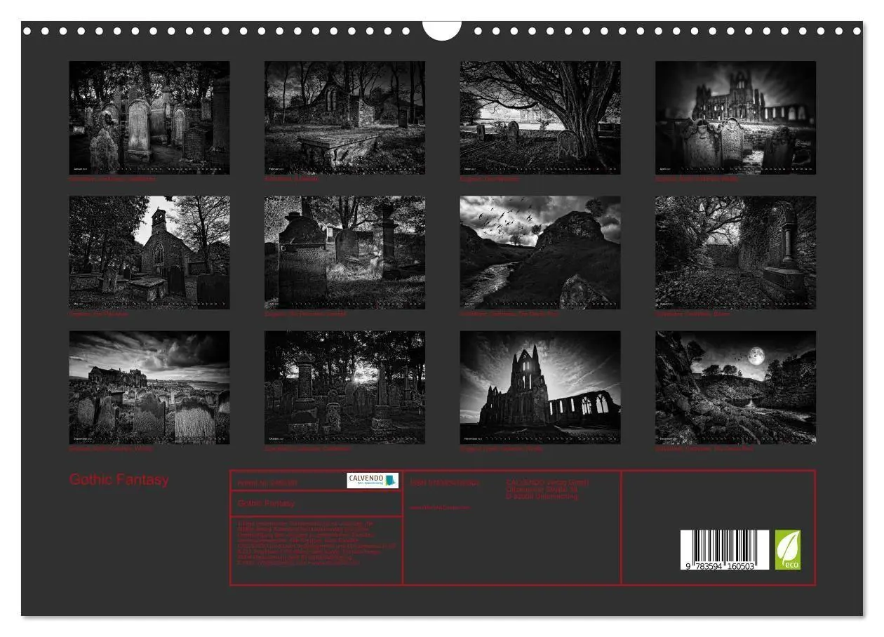 Bild: 9783594160503 | Gothic Fantasy (Wandkalender 2027 DIN A3 quer), CALVENDO...