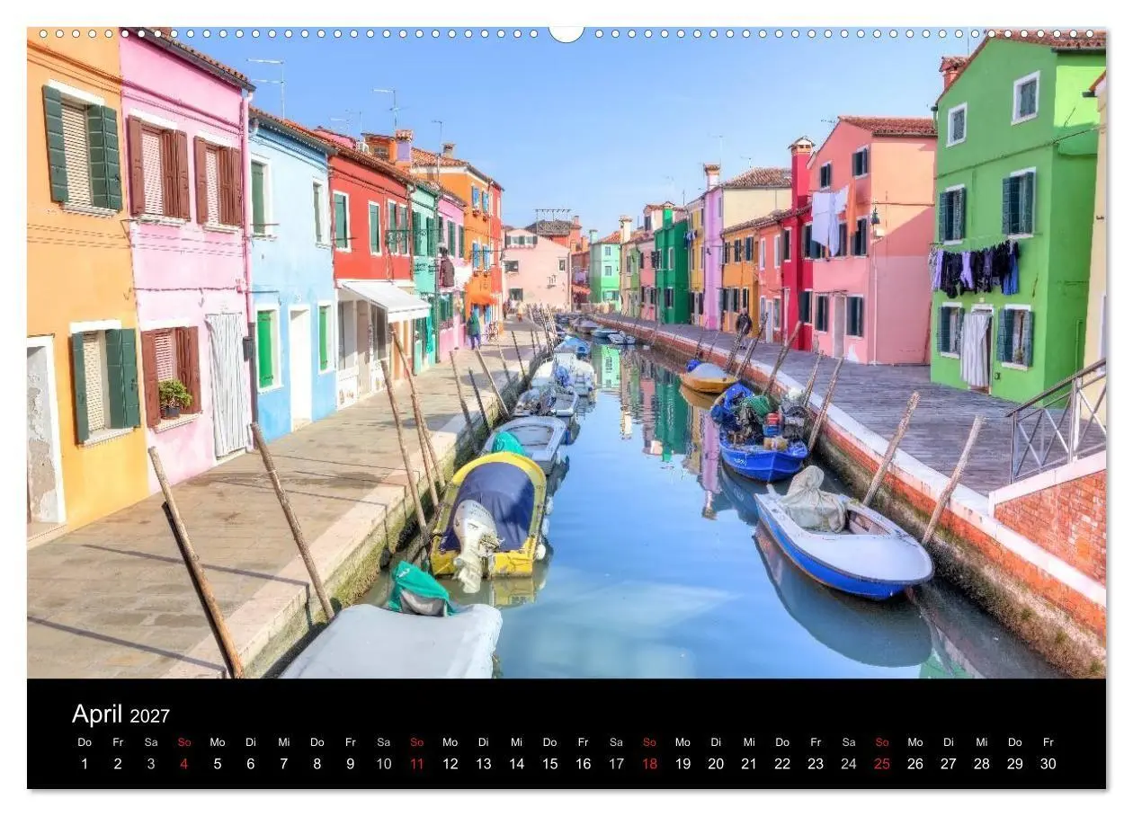 Bild: 9783594230503 | Die bunten Häuser von Burano (Wandkalender 2027 DIN A2 quer),...