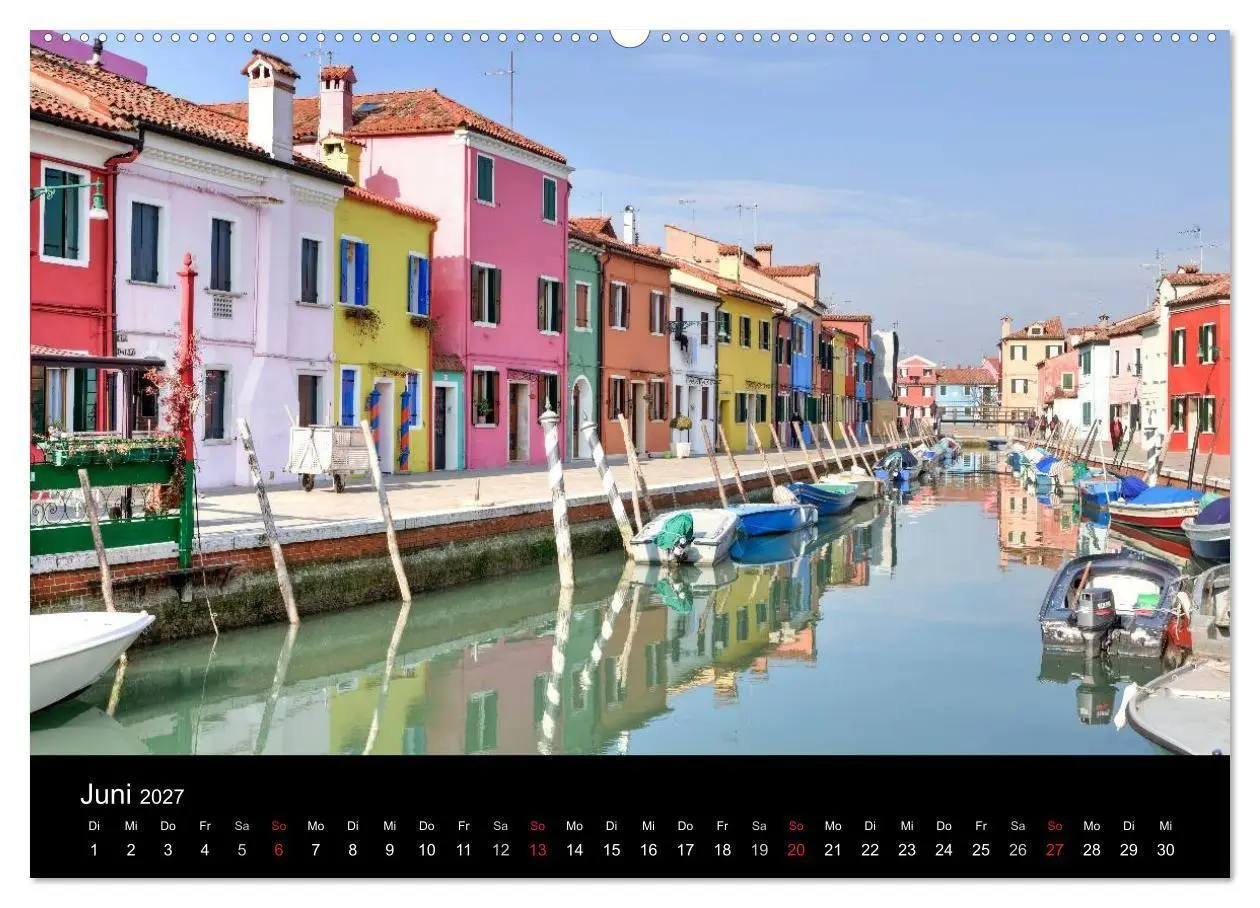 Bild: 9783594230503 | Die bunten Häuser von Burano (Wandkalender 2027 DIN A2 quer),...