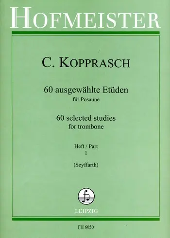 Cover: 9790203460503 | 60 ausgewählte Etüden für Posaune 1 | Dt/engl - Noten | C Kopprasch