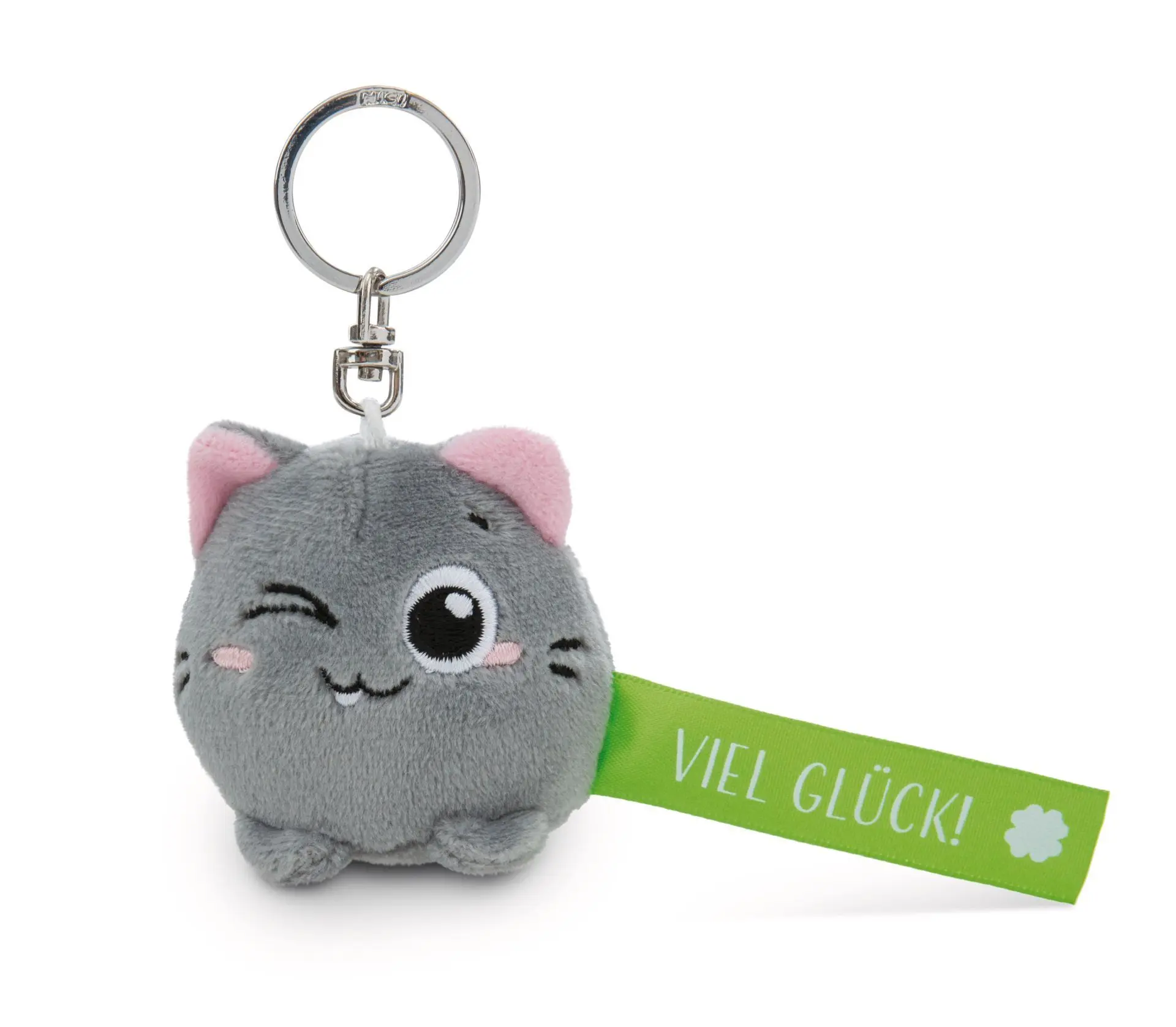 Cover: 4012390620603 | Nici 62060 Schlüsselanhänger Katze Viel Glück! grün 5cm an | 62060