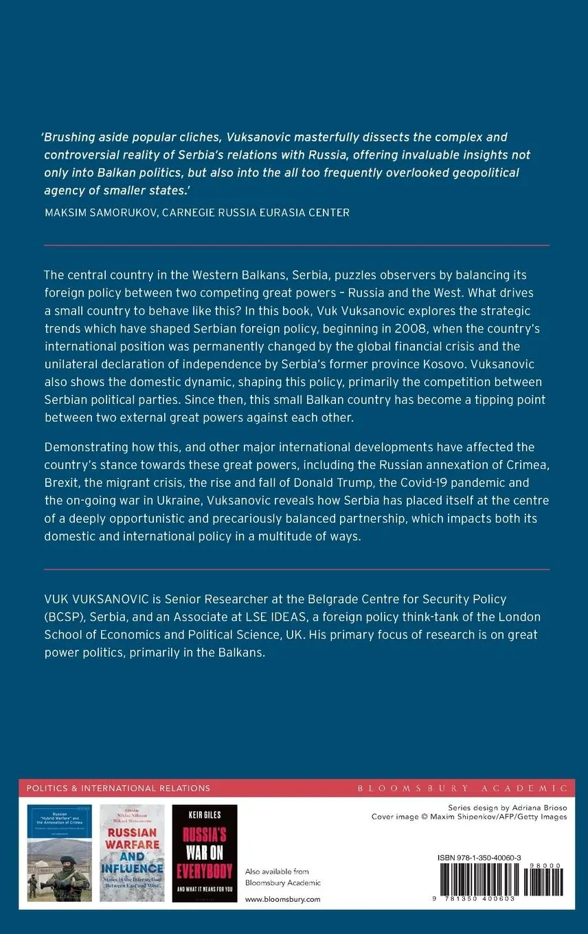 Rückseite: 9781350400603 | Serbia's Balancing Act | Between Russia and the West | Vuk Vuksanovic