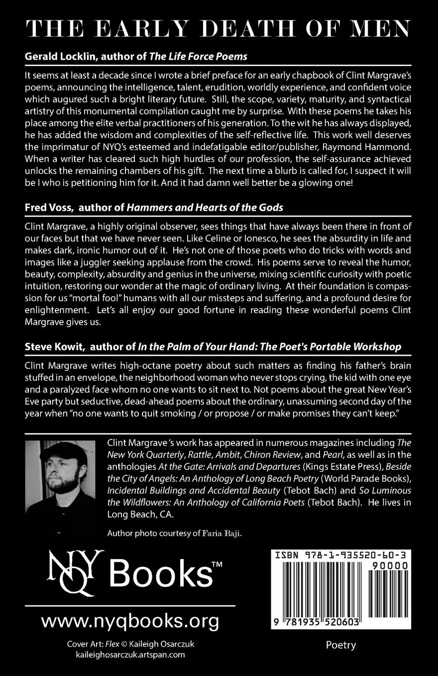 Rückseite: 9781935520603 | The Early Death of Men | Clint Margrave | Taschenbuch | Englisch