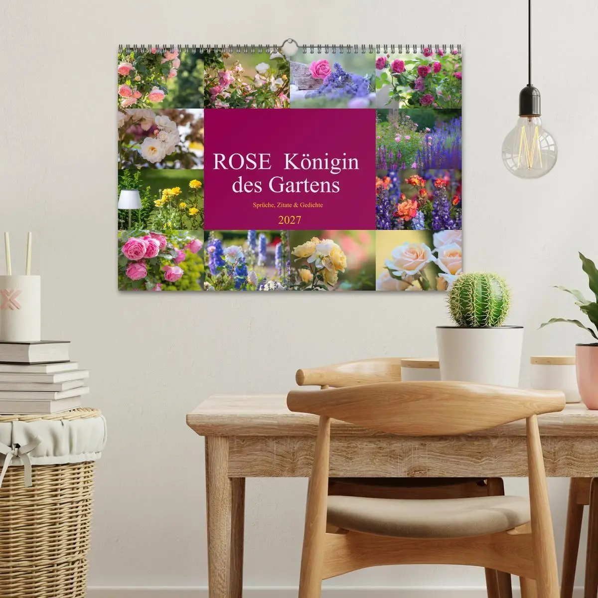 Bild: 9783569400603 | Rose Königin des Gartens (Wandkalender 2027 DIN A3 quer), CALVENDO...