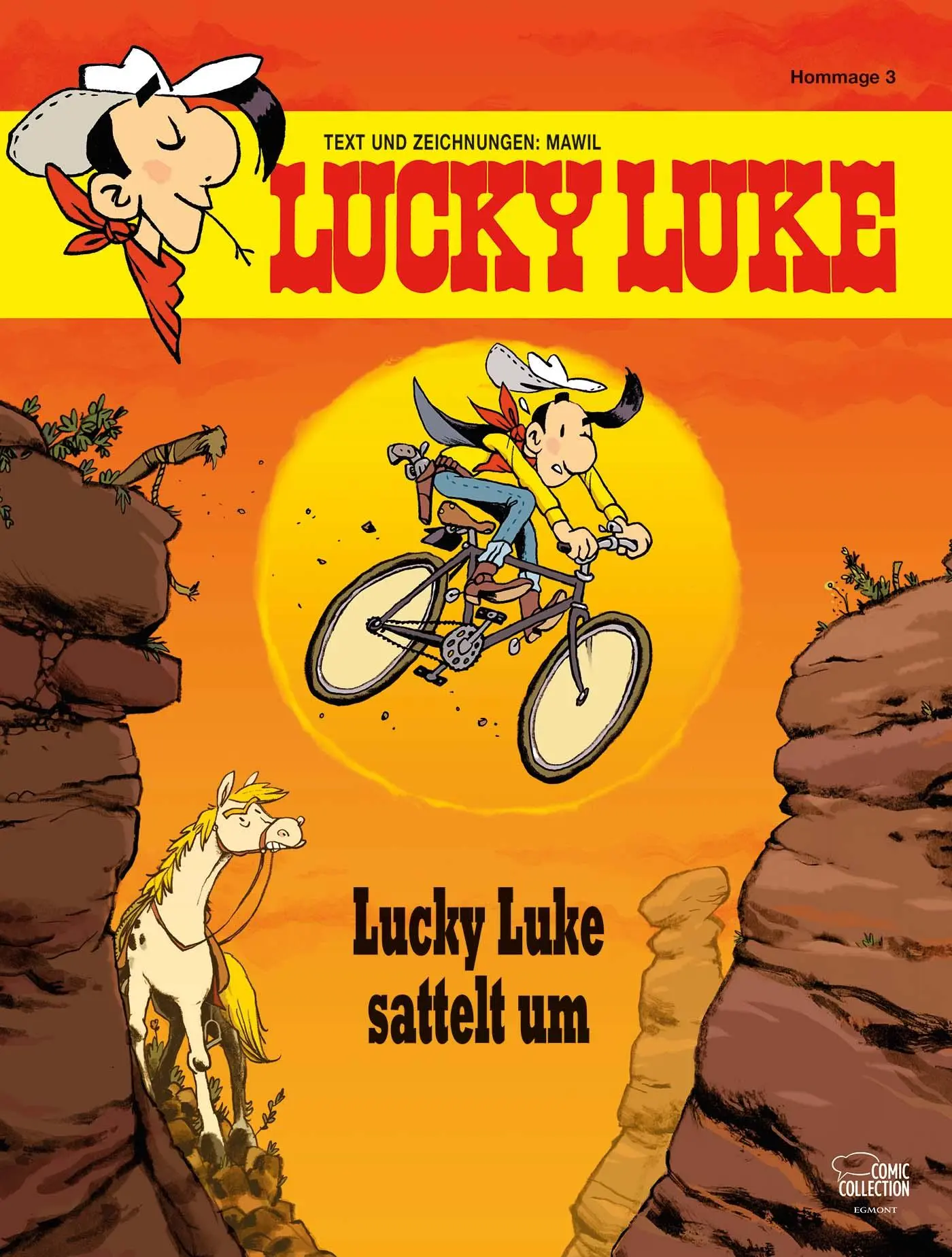 Cover: 9783770440603 | Lucky Luke sattelt um | Eine Lucky-Luke-Hommage von Mawil | Mawil Cover: 9783770440603 | Lucky Luke sattelt um | Eine Lucky-Luke-Hommage von Mawil | Mawil