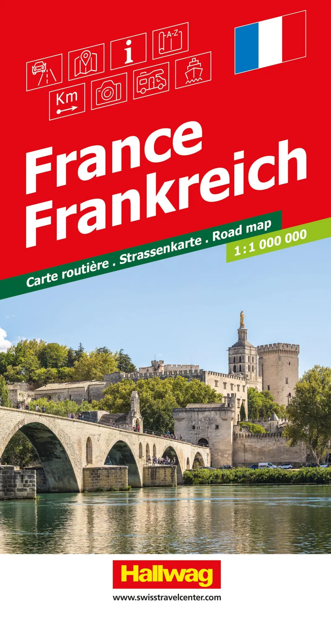 Cover: 9783828330603 | Hallwag Strassenkarte Frankreich 1:1 Mio. | (Land-)Karte | Deutsch