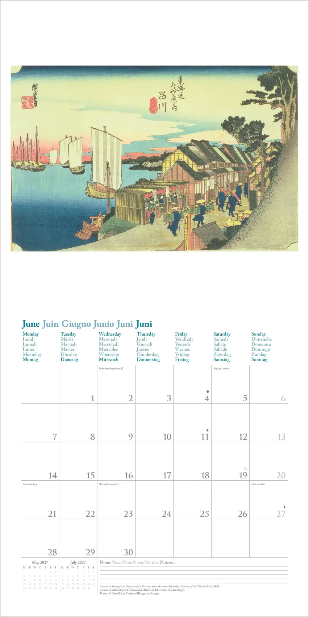 Bild: 4069095010703 | Hiroshige 2027 | Neumann Verlage GmbH &amp; Co KG | Kalender | 14 S.