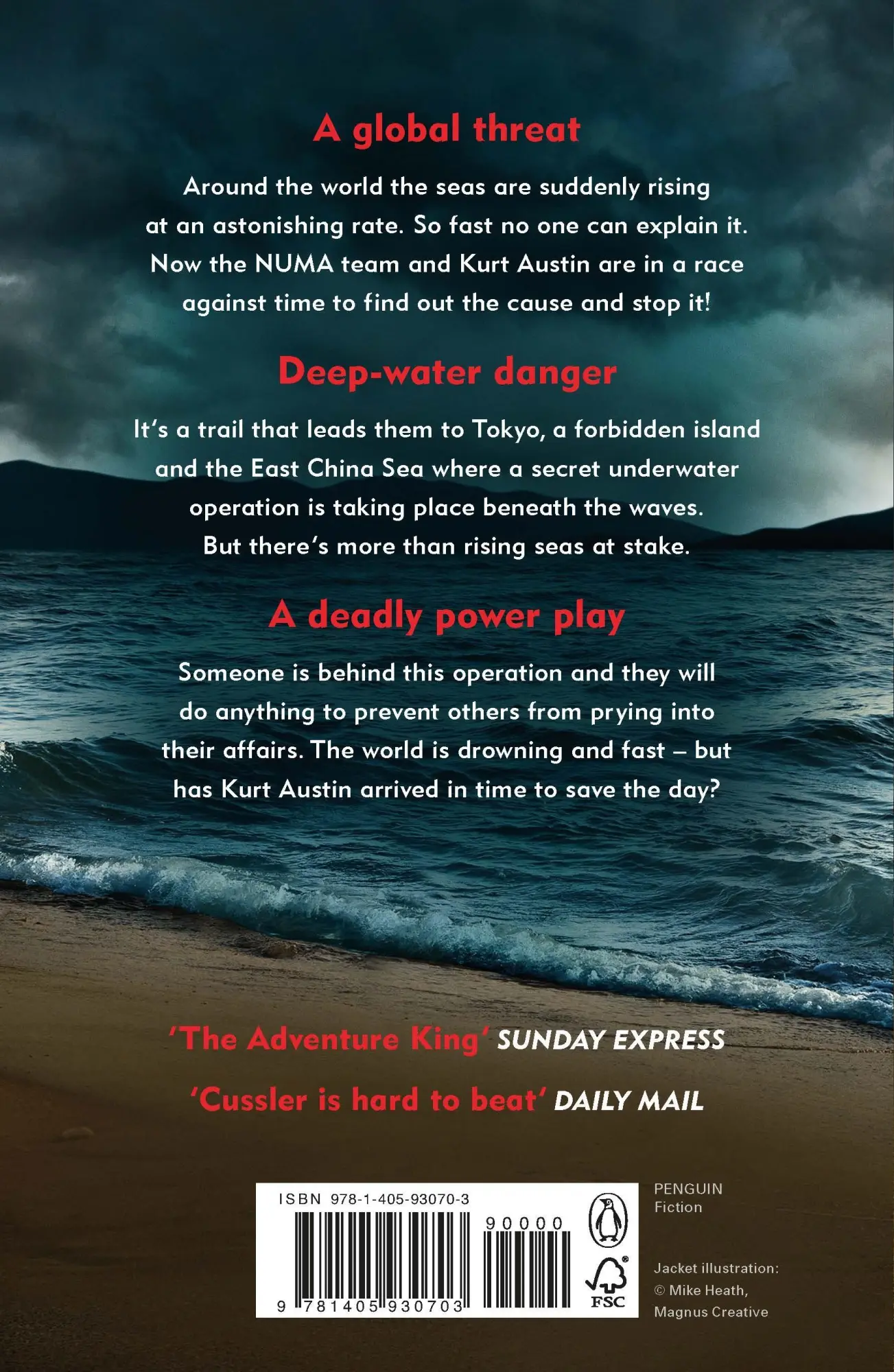 Rückseite: 9781405930703 | The Rising Sea | NUMA Files #15 | Clive Cussler (u. a.) | Taschenbuch