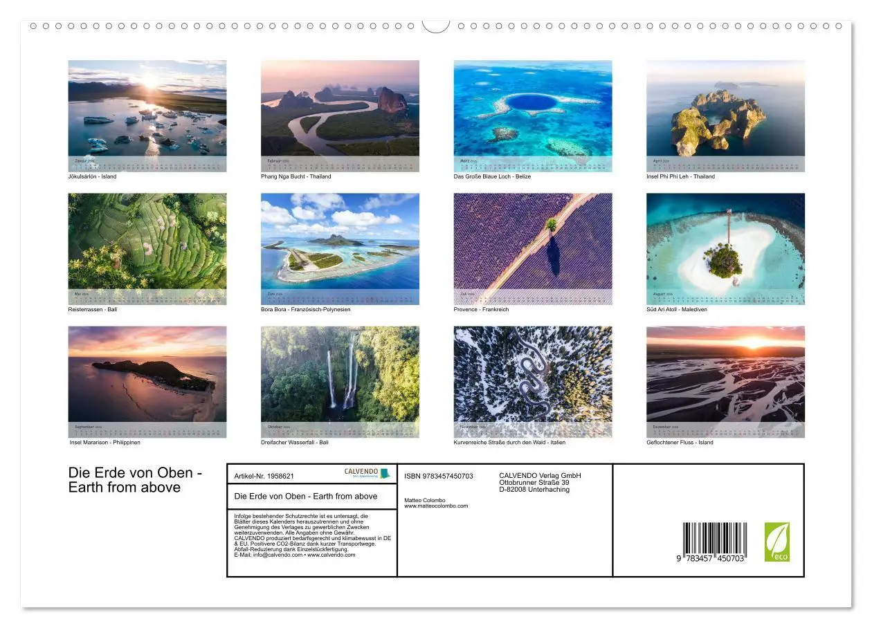 Bild: 9783457450703 | Die Erde von Oben - Earth from above (hochwertiger Premium...