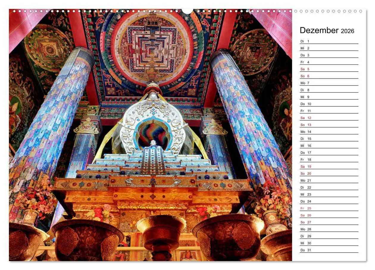 Bild: 9783457760703 | Tibet Momente (hochwertiger Premium Wandkalender 2026 DIN A2 quer),...