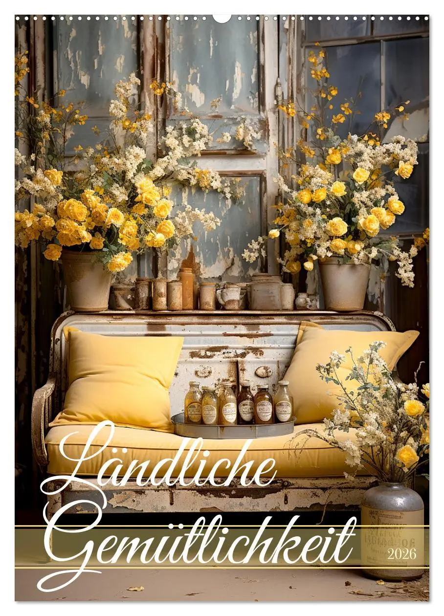Cover: 9783516300703 | Ländliche Gemütlichkeit (Wandkalender 2026 DIN A2 hoch), CALVENDO...
