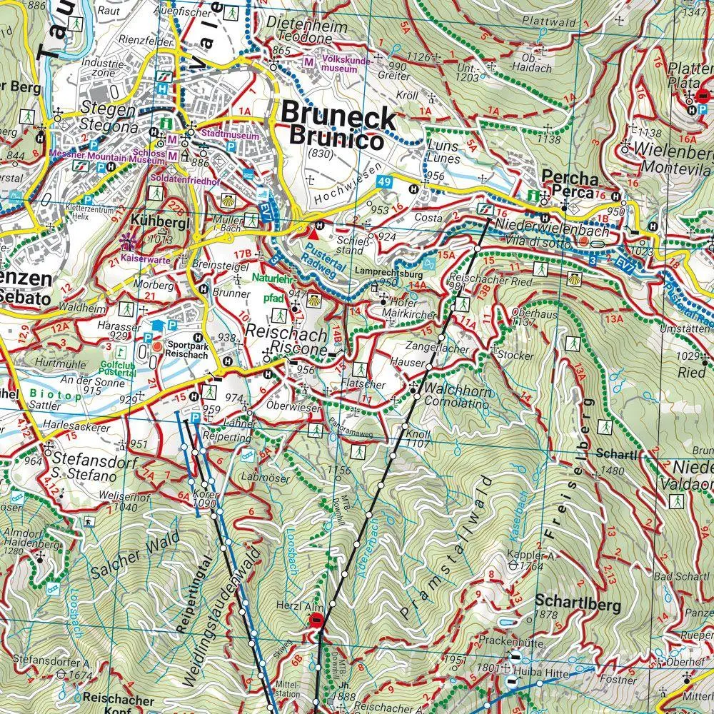 Bild: 9783707920703 | freytag &amp; berndt Wanderkarte WKI 10 Pustertal - Dolomiten 1:50.000