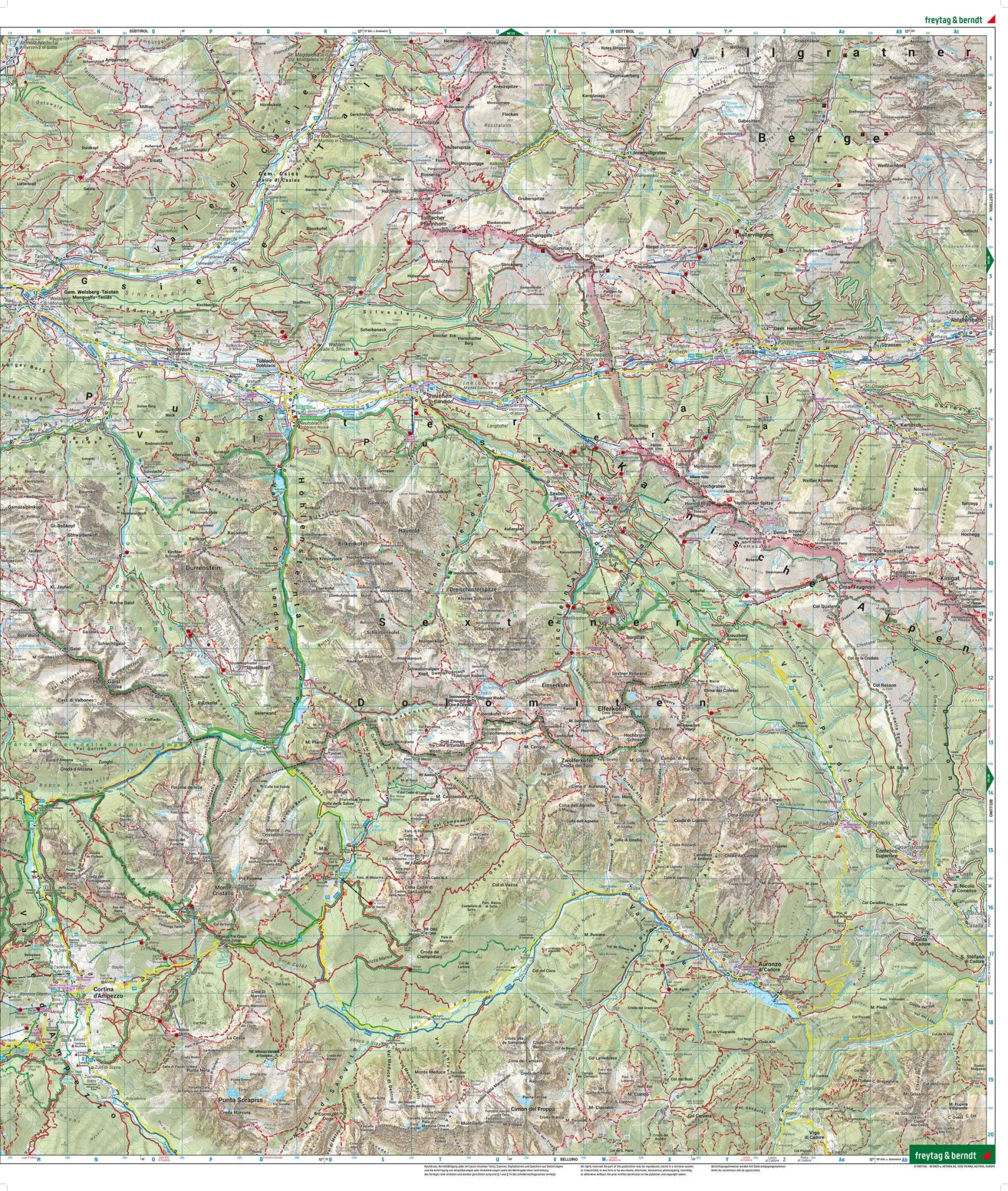 Bild: 9783707920703 | freytag &amp; berndt Wanderkarte WKI 10 Pustertal - Dolomiten 1:50.000