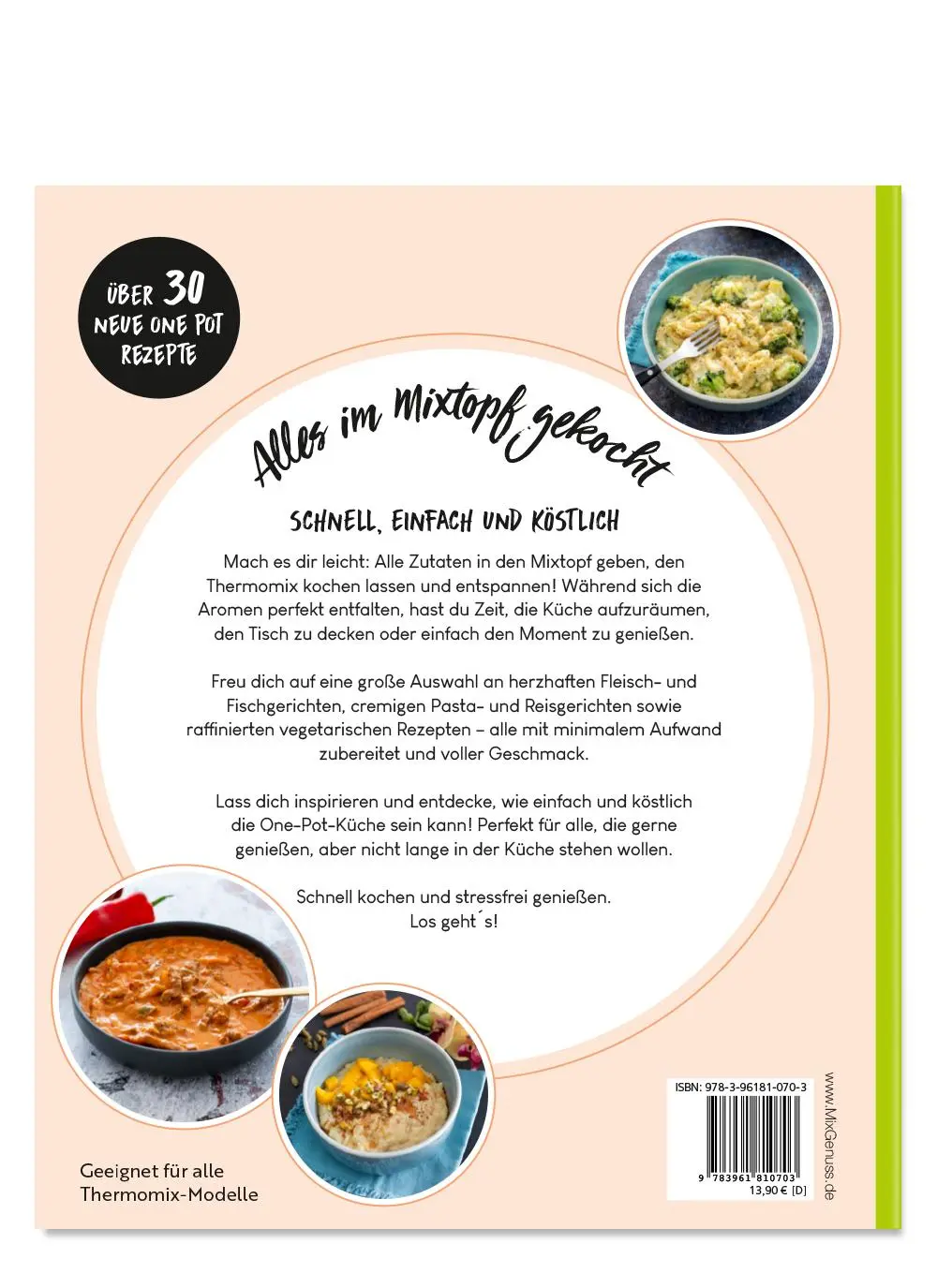 Rückseite: 9783961810703 | ONE POT REZEPTE | im Thermomix gekocht | Corinna Wild | Taschenbuch