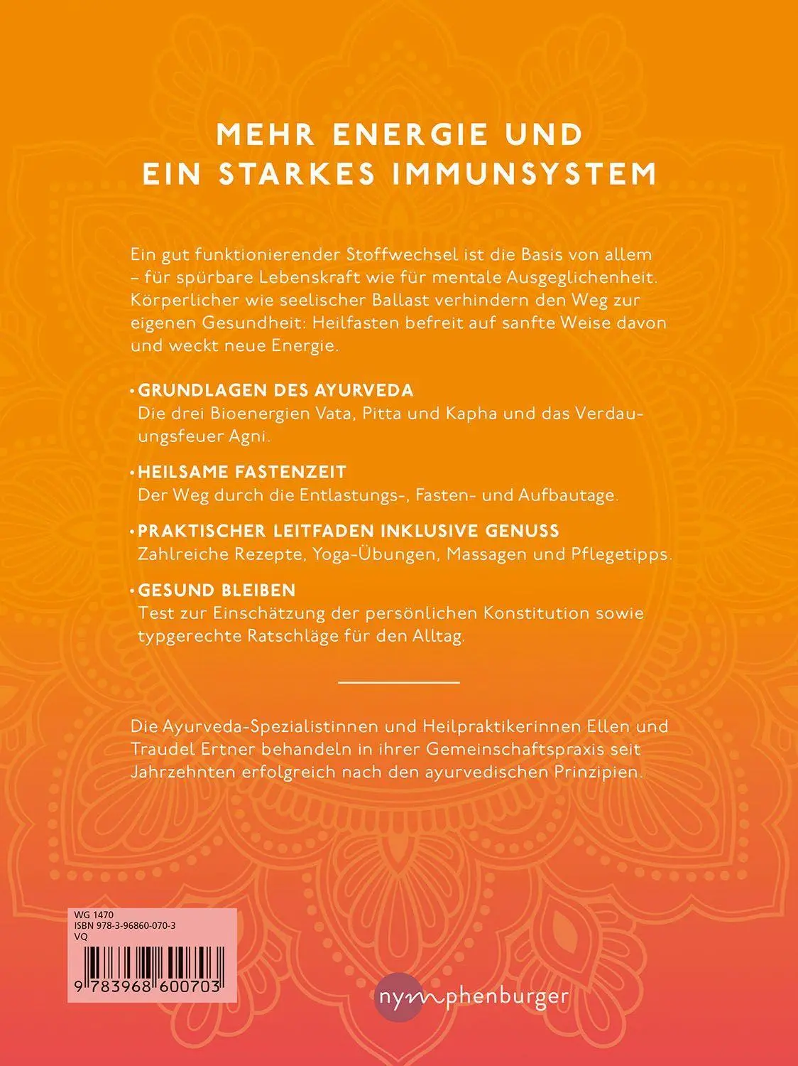 Bild: 9783968600703 | Ayurvedisches Heilfasten | Ellen Ertner (u. a.) | Buch | 136 S. | 2023