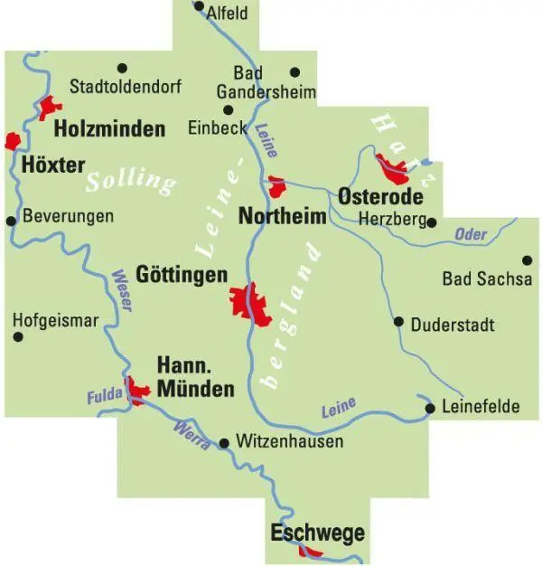 Bild: 9783969900703 | ADFC-Regionalkarte Die schönsten Radtouren in Göttingen und dem...