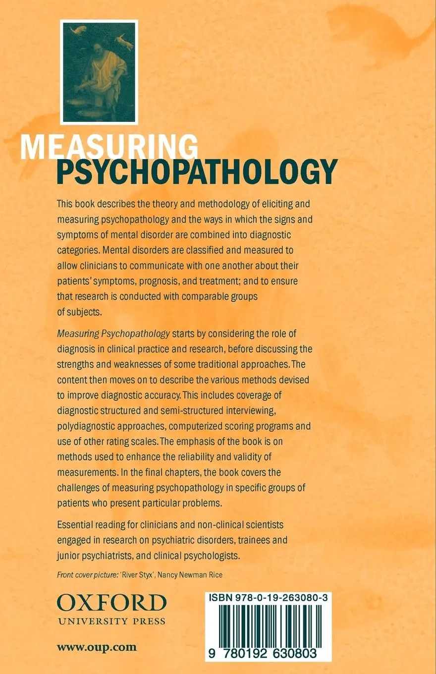 Rückseite: 9780192630803 | Measuring Psychopathology | Anne Farmer (u. a.) | Taschenbuch | 2002