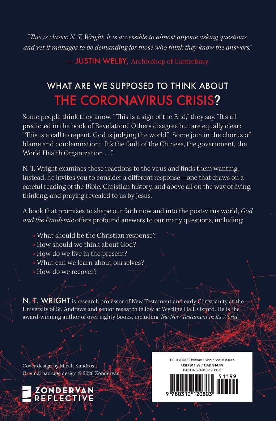 Rückseite: 9780310120803 | God and the Pandemic | N T Wright | Taschenbuch | Englisch | 2020