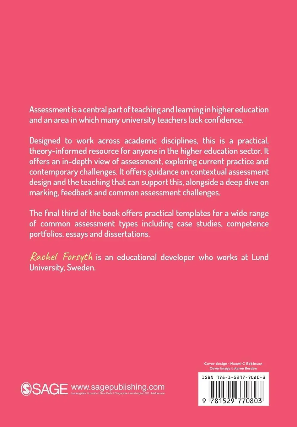 Rückseite: 9781529770803 | Confident Assessment in Higher Education | Rachel Forsyth | Buch