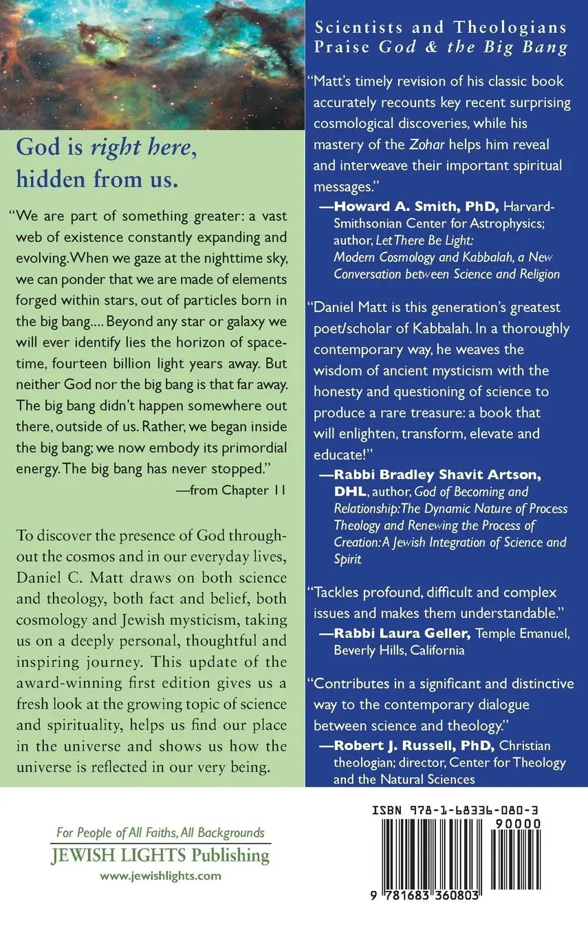 Rückseite: 9781683360803 | God and the Big Bang, (2nd Edition) | Daniel C. Matt | Buch | Englisch