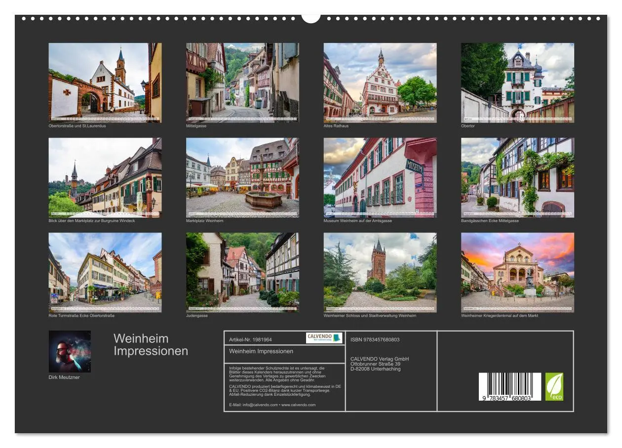 Bild: 9783457680803 | Weinheim Impressionen (hochwertiger Premium Wandkalender 2026 DIN...