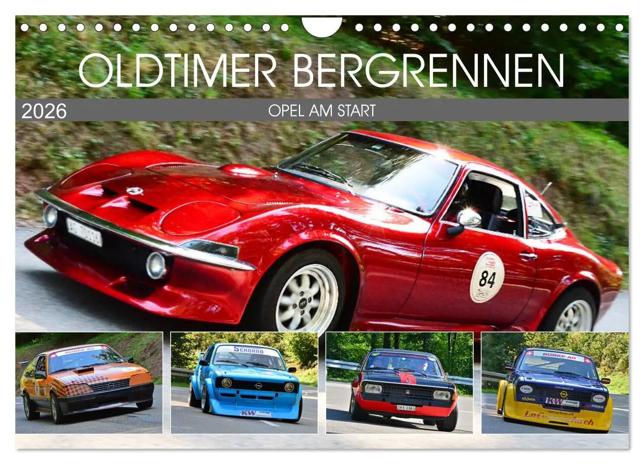 Cover: 9783457750803 | OLDTIMER BERGRENNEN - OPEL AM START (Wandkalender 2026 DIN A4...