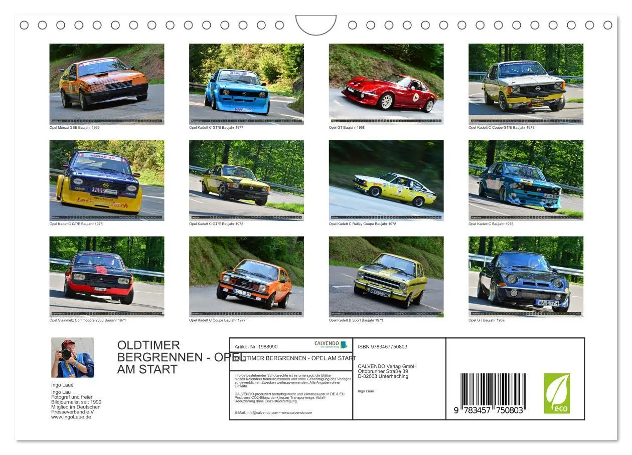 Bild: 9783457750803 | OLDTIMER BERGRENNEN - OPEL AM START (Wandkalender 2026 DIN A4...