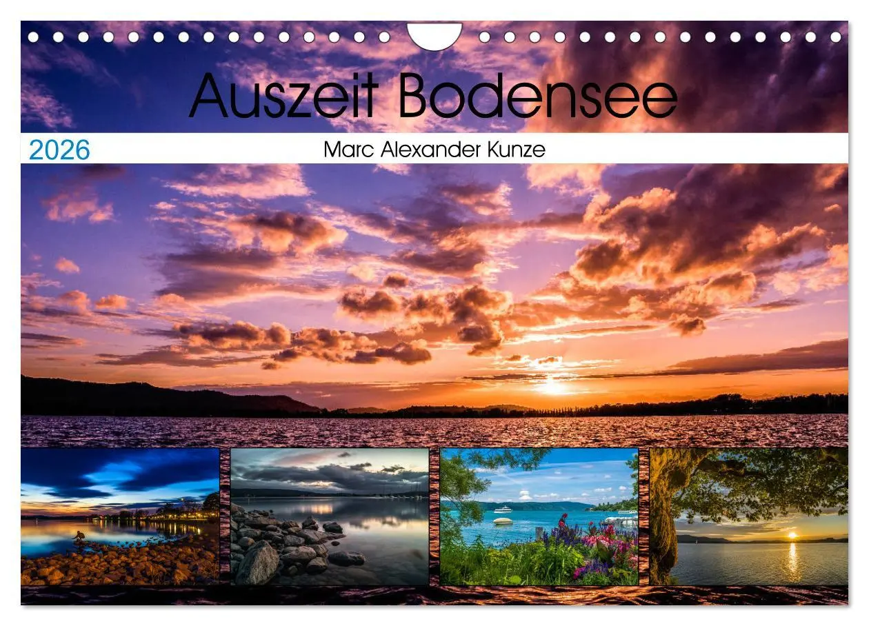 Cover: 9783457820803 | Auszeit Bodensee (Wandkalender 2026 DIN A4 quer), CALVENDO...