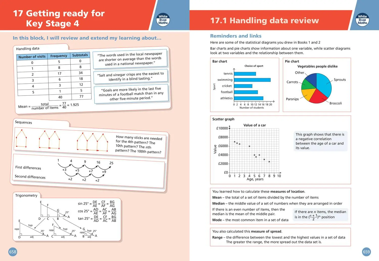 Bild: 9780008400903 | White Rose Maths - Key Stage 3 Maths Student Book 3 | Davies (u. a.)