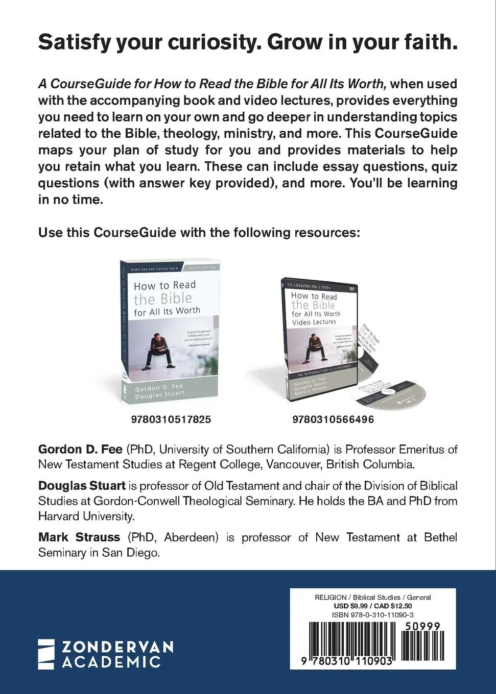 Rückseite: 9780310110903 | A CourseGuide for How to Read the Bible for All Its Worth | Academic