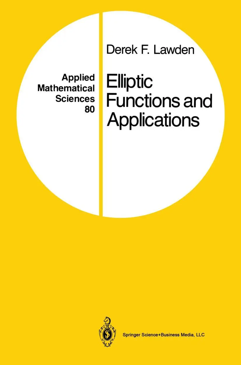 Cover: 9781441930903 | Elliptic Functions and Applications | Derek F. Lawden | Taschenbuch