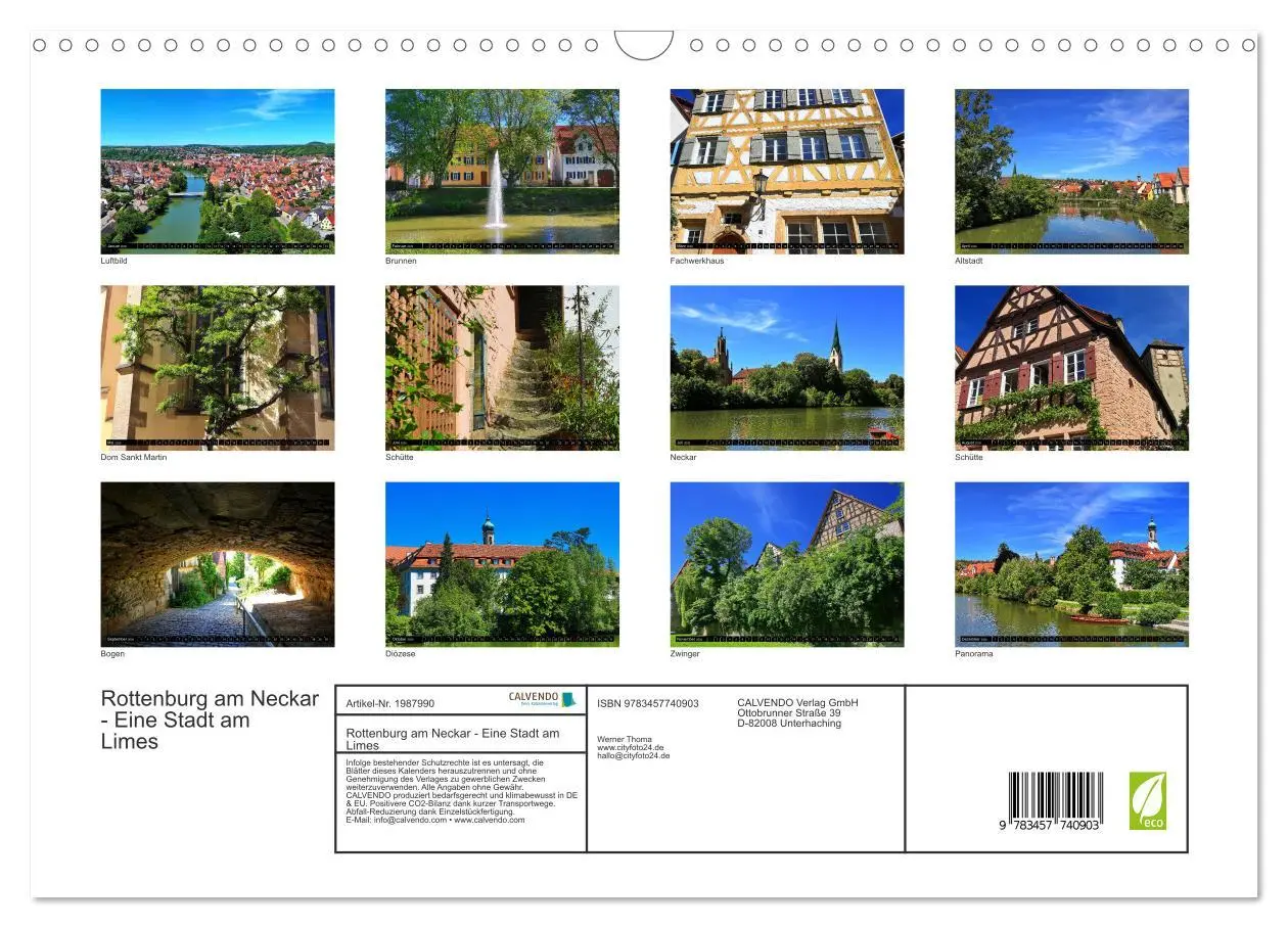 Bild: 9783457740903 | Rottenburg am Neckar - Eine Stadt am Limes (Wandkalender 2026 DIN...