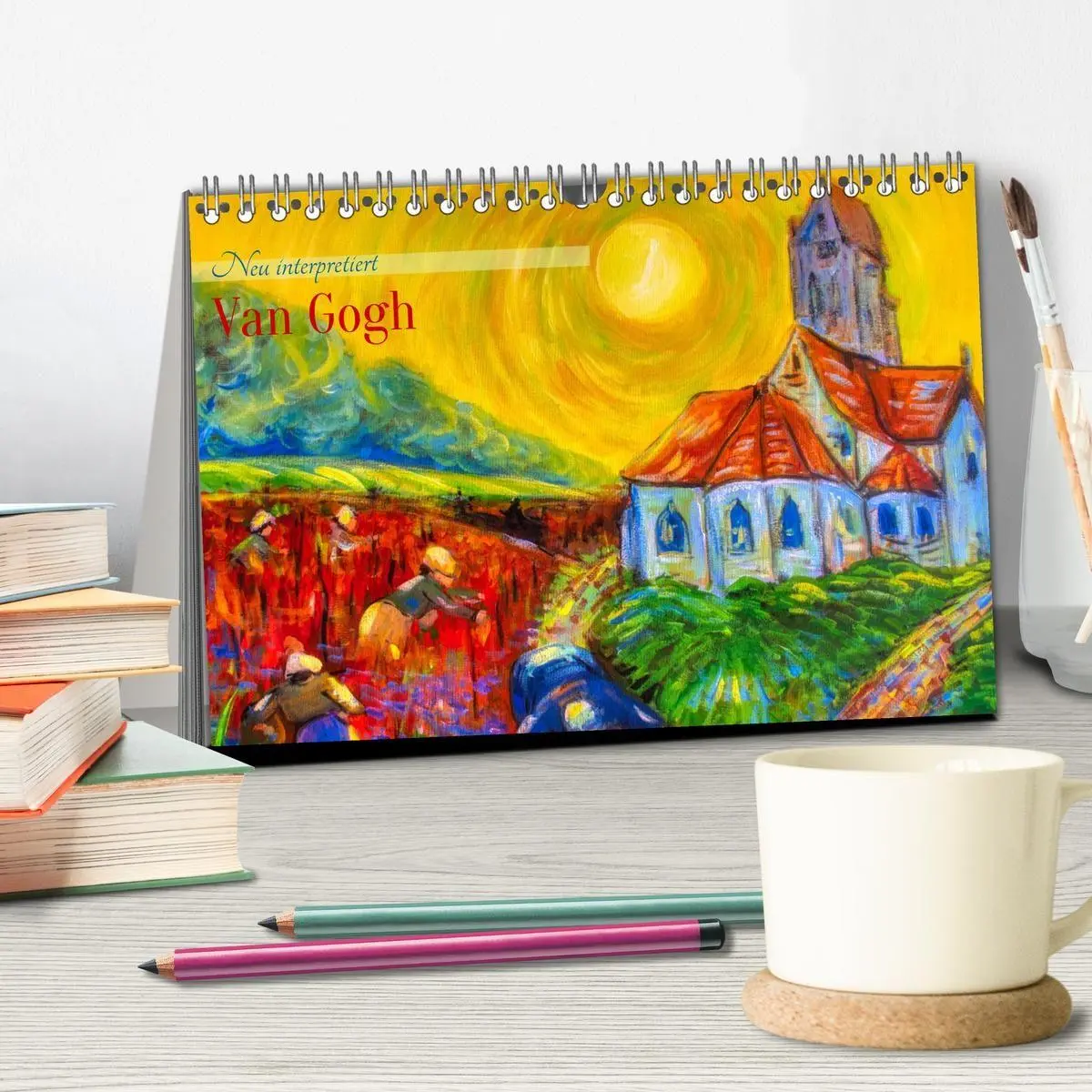 Bild: 9783516690903 | Van Gogh - neu interpretiert (Tischkalender 2026 DIN A5 quer),...