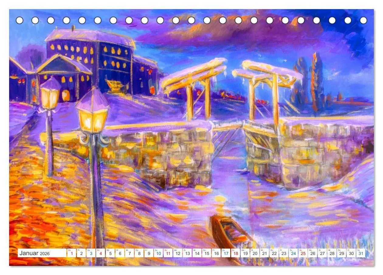 Bild: 9783516690903 | Van Gogh - neu interpretiert (Tischkalender 2026 DIN A5 quer),...