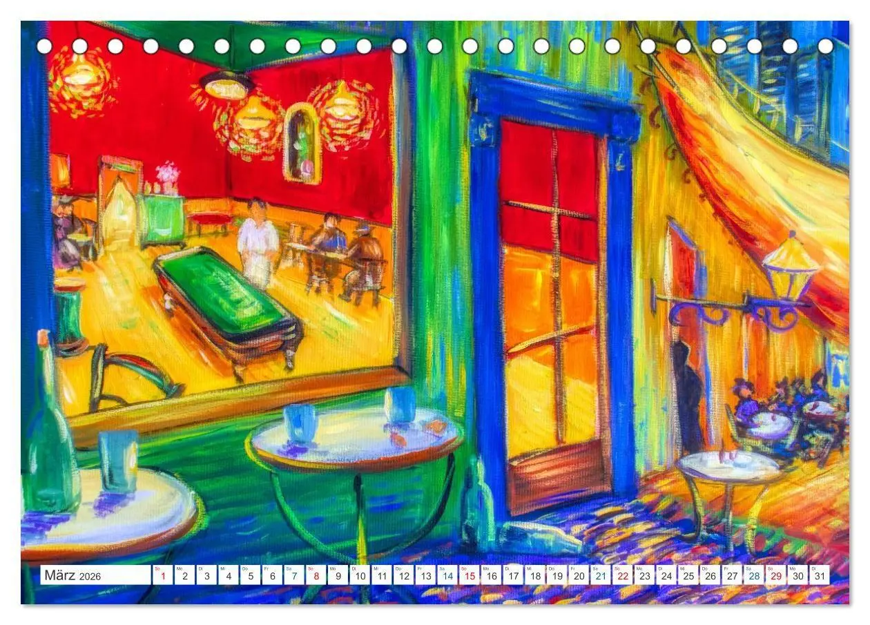 Bild: 9783516690903 | Van Gogh - neu interpretiert (Tischkalender 2026 DIN A5 quer),...