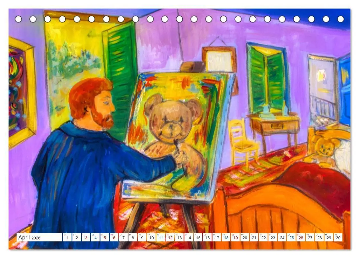 Bild: 9783516690903 | Van Gogh - neu interpretiert (Tischkalender 2026 DIN A5 quer),...