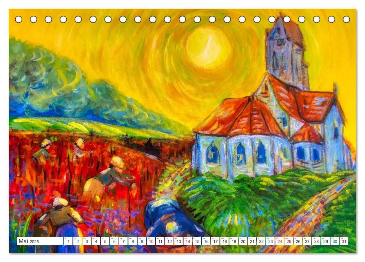 Bild: 9783516690903 | Van Gogh - neu interpretiert (Tischkalender 2026 DIN A5 quer),...