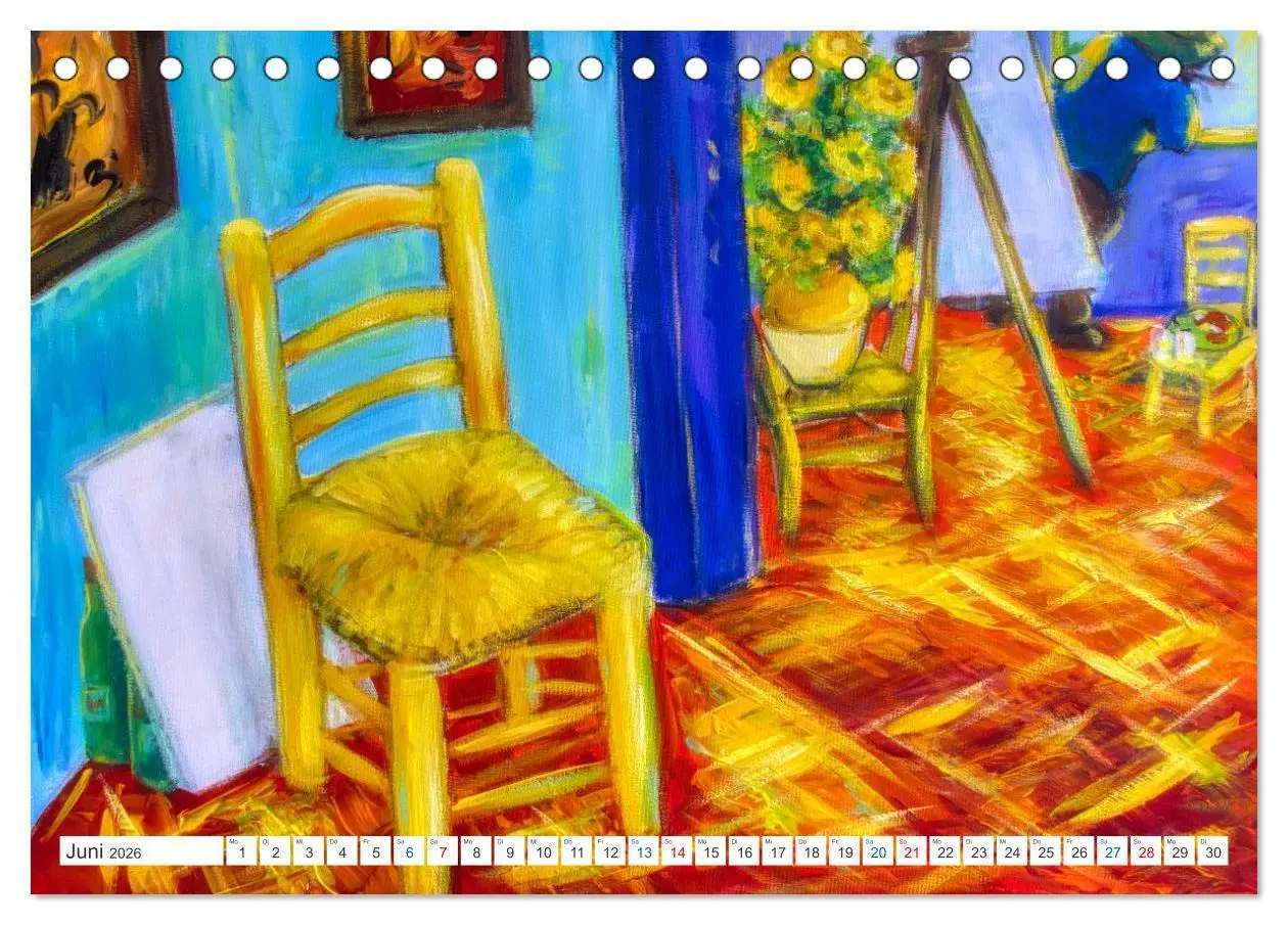 Bild: 9783516690903 | Van Gogh - neu interpretiert (Tischkalender 2026 DIN A5 quer),...