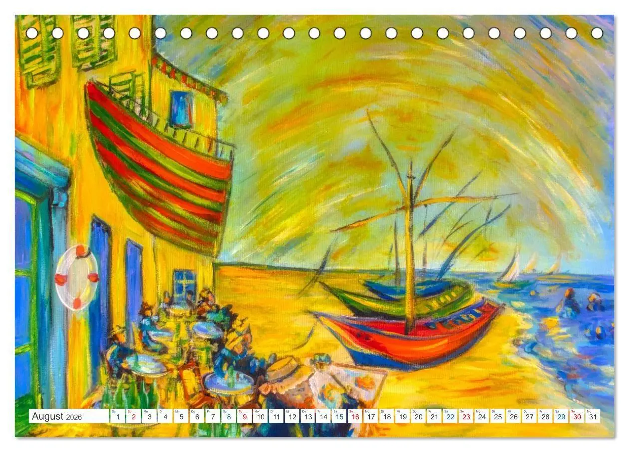 Bild: 9783516690903 | Van Gogh - neu interpretiert (Tischkalender 2026 DIN A5 quer),...
