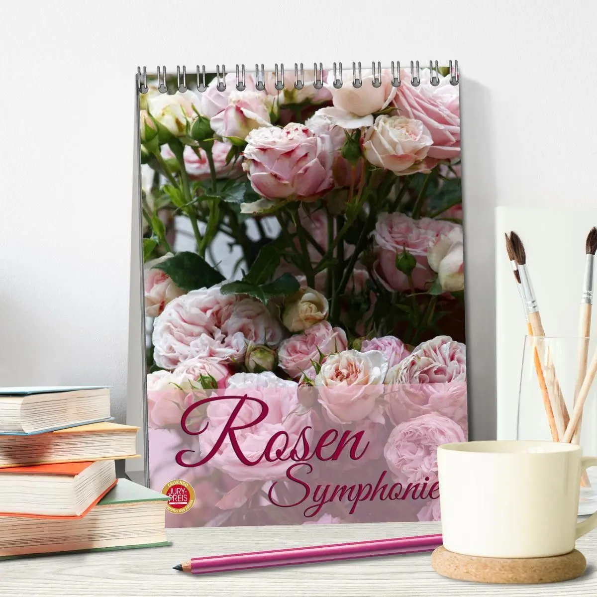 Bild: 9783594050903 | Rosen Symphonie (Tischkalender 2027 DIN A5 hoch), CALVENDO...