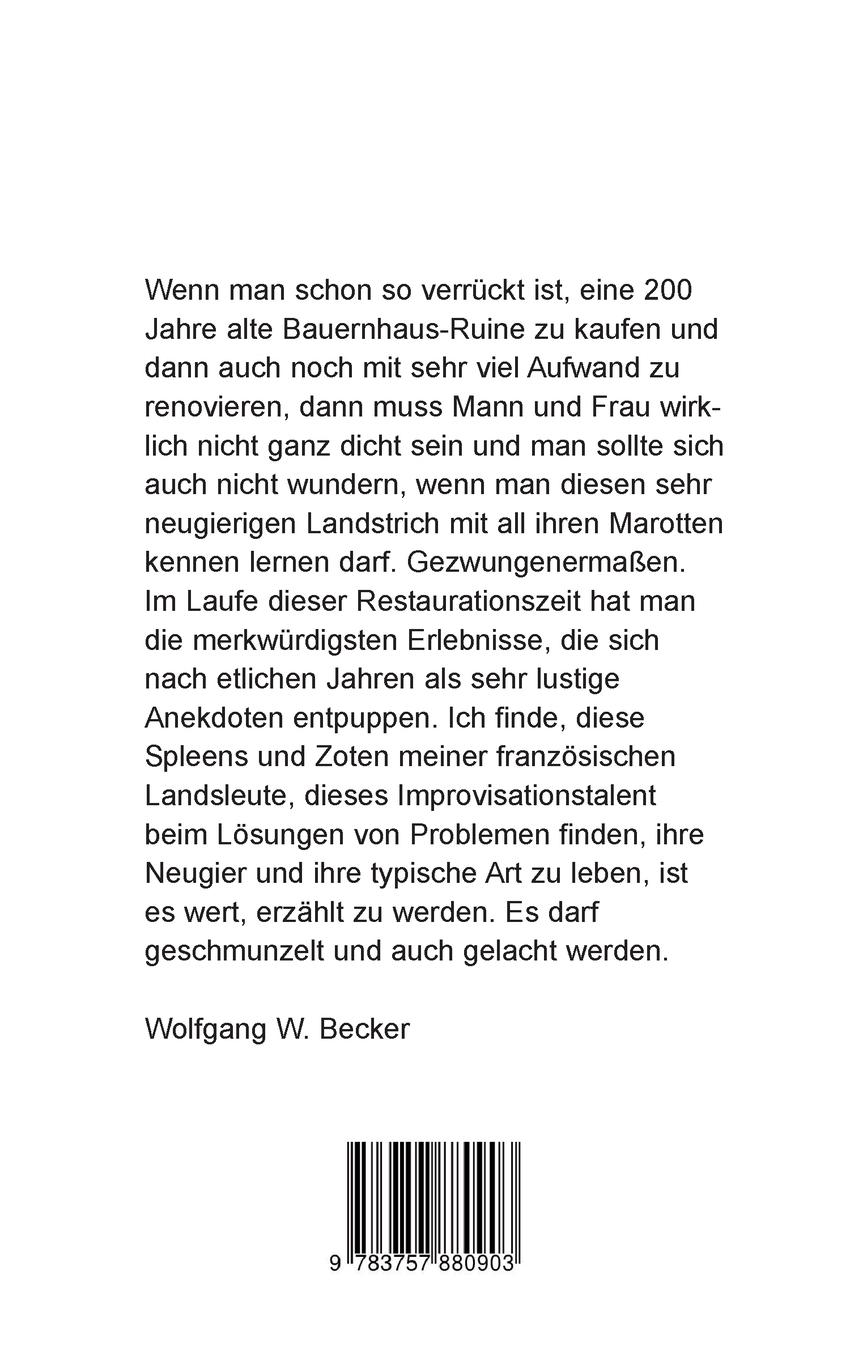Rückseite: 9783757880903 | Toast mit Gurke | Wolfgang Becker | Taschenbuch | Paperback | 278 S.